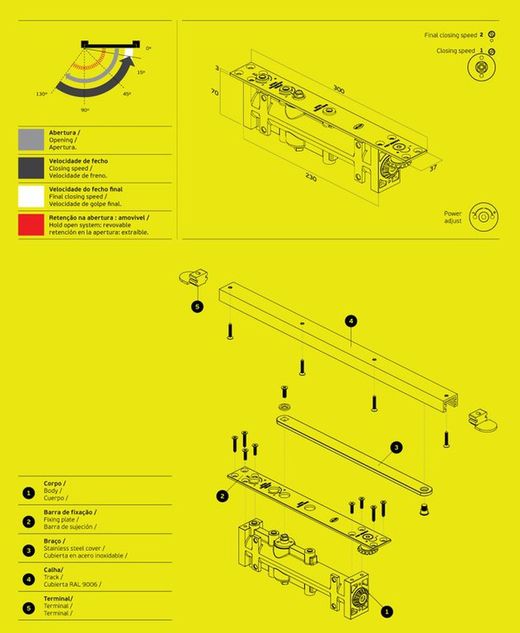 Ressort de ferme-porte ML.21.810 130KG JNF RM48100013