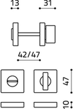 Béquille H202V6 Olivari SPACE Q PM2202/41