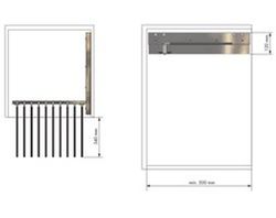 Porte-pantalons amovible IA3900CR50