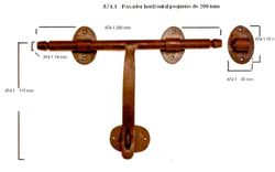 Pasador  horizontal A74.1 Eines de Mallorca RP0064HF20