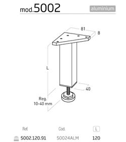 Pied de meuble 5002 Nesu AP3040F112