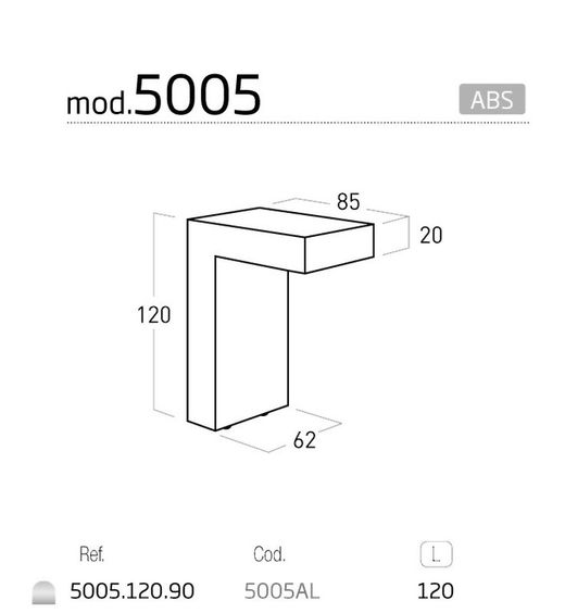 Pied de meuble 5005 Nesu AP3045AL12