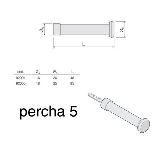 Support cylindrique 92004 Didheya VA0580AI00