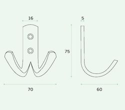 Crochet de suspension IN.14.543 JNF VA0543IM00