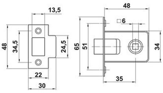 Loquet pour poignée réf. CO0600