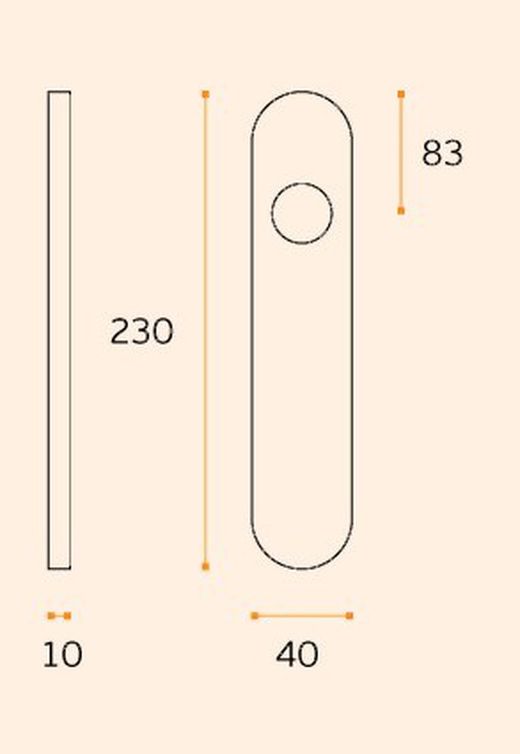 Plaque ovale vierge IN.03.009.SF JNF QO3009IM22