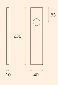 Plaque d'obturation droite IN.03.008.SF JNF QO3008IM23