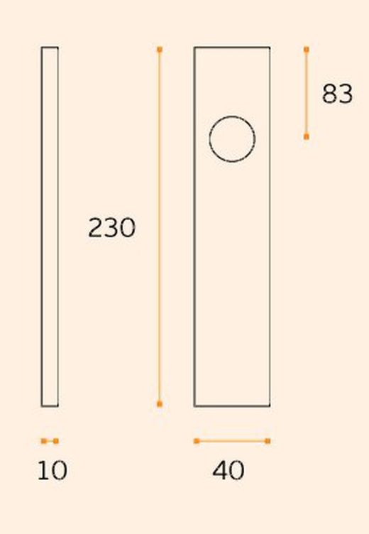 Plaque d'obturation droite IN.03.008.SF JNF QO3008IM23