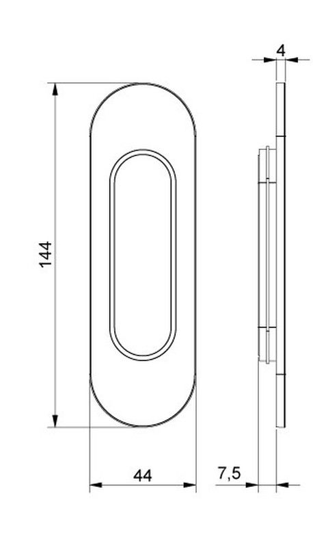 Plaque coulissante 521PI002 Reguitti AC0521