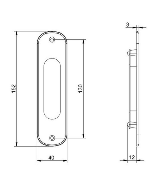 Plaque coulissante A520PI002 Reguitti AC0520