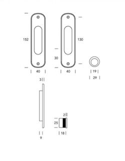 Plaque coulissante A520PI002 Reguitti AC0520
