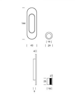 Plaque coulissante A521PI002 Reguitti AC0521LP14