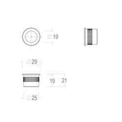 Plaque coulissante ronde 220 Quincalux AC0220BM30