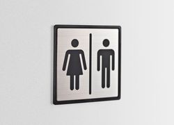 Plaque en acier inoxydable à bordure noire IN.26.901-928 JNF VA690