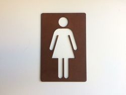 Plaque de lavabo pour dames