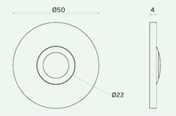 Plaque de sonnette ronde IN.24.203 JNF LM1203IM05