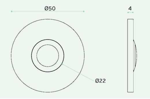 Plaque de sonnette ronde IN.24.203 JNF LM1203IM05
