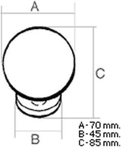 Bouton sphérique 407 MS LP0400