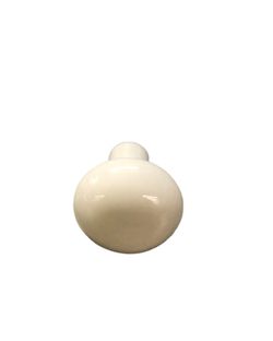 Bouton plat en porcelaine blanche de Limoges A8054PB