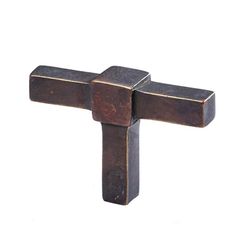 Bouton CROSS J-0100-AB Jolie en bronze antique