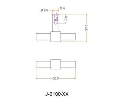 Bouton CROSS J-0100-BK Jolie noir