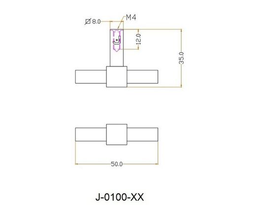 Bouton CROSS J-0100-BK Jolie noir