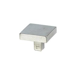 Bouton carré Carré de Jolie - Argent vieilli