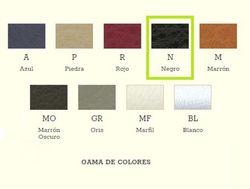 Bouton en cuir pour meubles C&P A6003