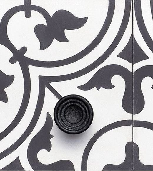 Bouton en fer forgé Fleur 300030046-9005 Furnipart A3003HF45