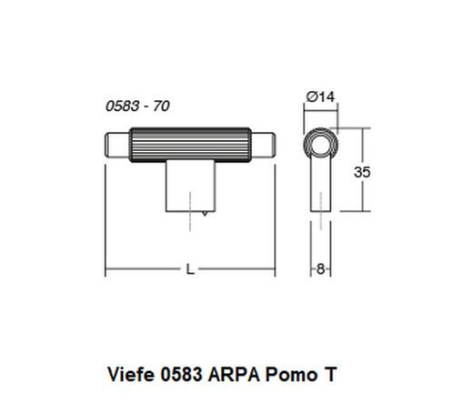 Bouton en T 0583 ARPA Viefe A2583