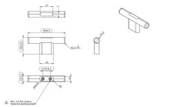 Bouton en T 10329 JOIN par Furnipart A1032HB00