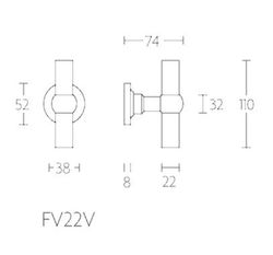 Bouton fixe Formani Ferrovia LP1502