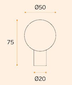 Bouton fixe IN.00.091 JNF LP0091IM50