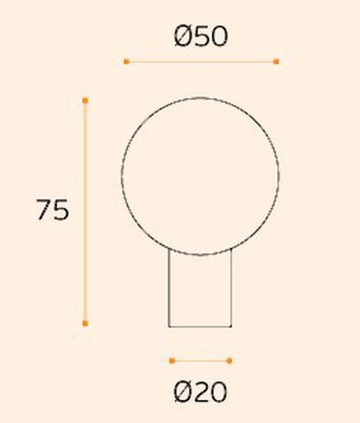 Bouton fixe IN.00.091 JNF LP0091IM50