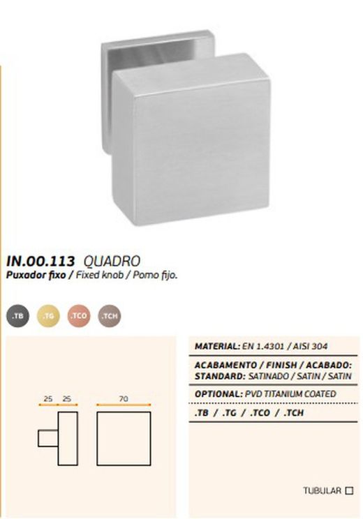Bouton fixe JNF IN.00.113 LP0113