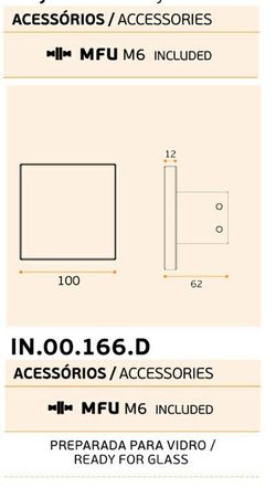 Bouton fixe IN.00.166 JNF LP1166