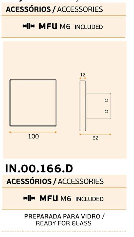 Bouton fixe IN.00.166 JNF LP1166