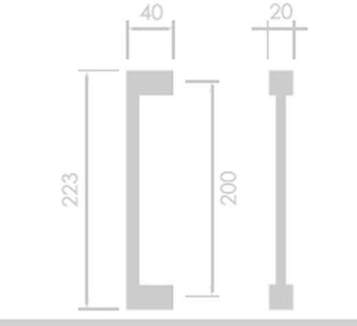 Poignée LOGIC par Groël MA0827
