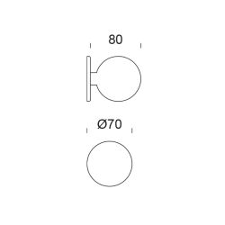 Bouton fixe DND LP0749LP70 SFERA