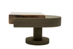 Poignée fixe Emporia avec bouton œil-de-tigre LP9210