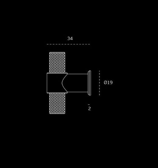 Bouton à crochet 22.152.KN STOUT JNF A2253