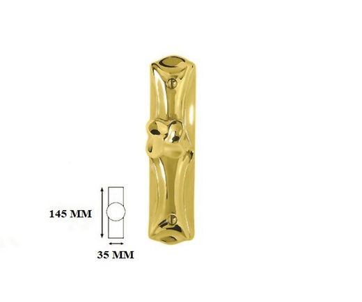 Bouton Gaudí avec plaque pour armoire PA0381