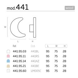 Bouton lunaire 441 Nesu A0441BL00