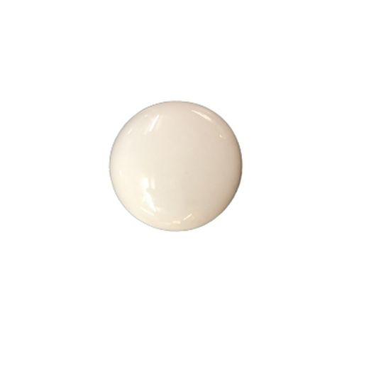 Bouton en porcelaine blanche avec base en laiton A8058PB