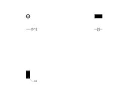 Bouton de meuble Quincalux London 12 mm A0401