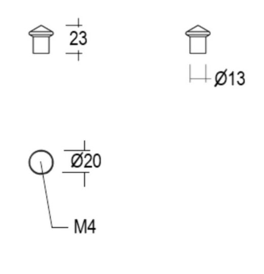 Bouton de meuble 193-20 PALMA Quincalux A0170