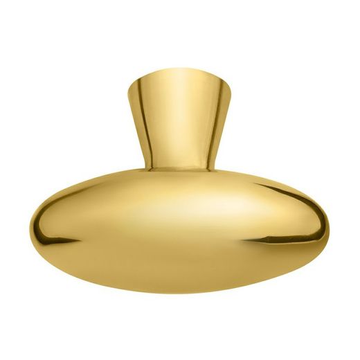 Bouton ovale fixe en laiton lisse A0114LP00