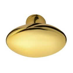 Bouton ovale fixe en laiton lisse A0114LP00