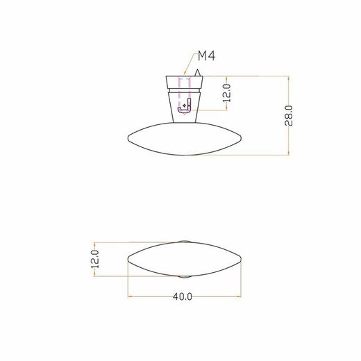 Bouton ovale SPHERE J-0901-AB Jolie A3901BR04