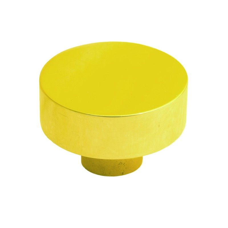 POMO REDONDO PLANO LATÓN A8415 mate / 25 mm